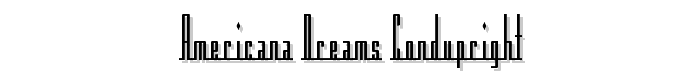 Americana Dreams CondUpright font